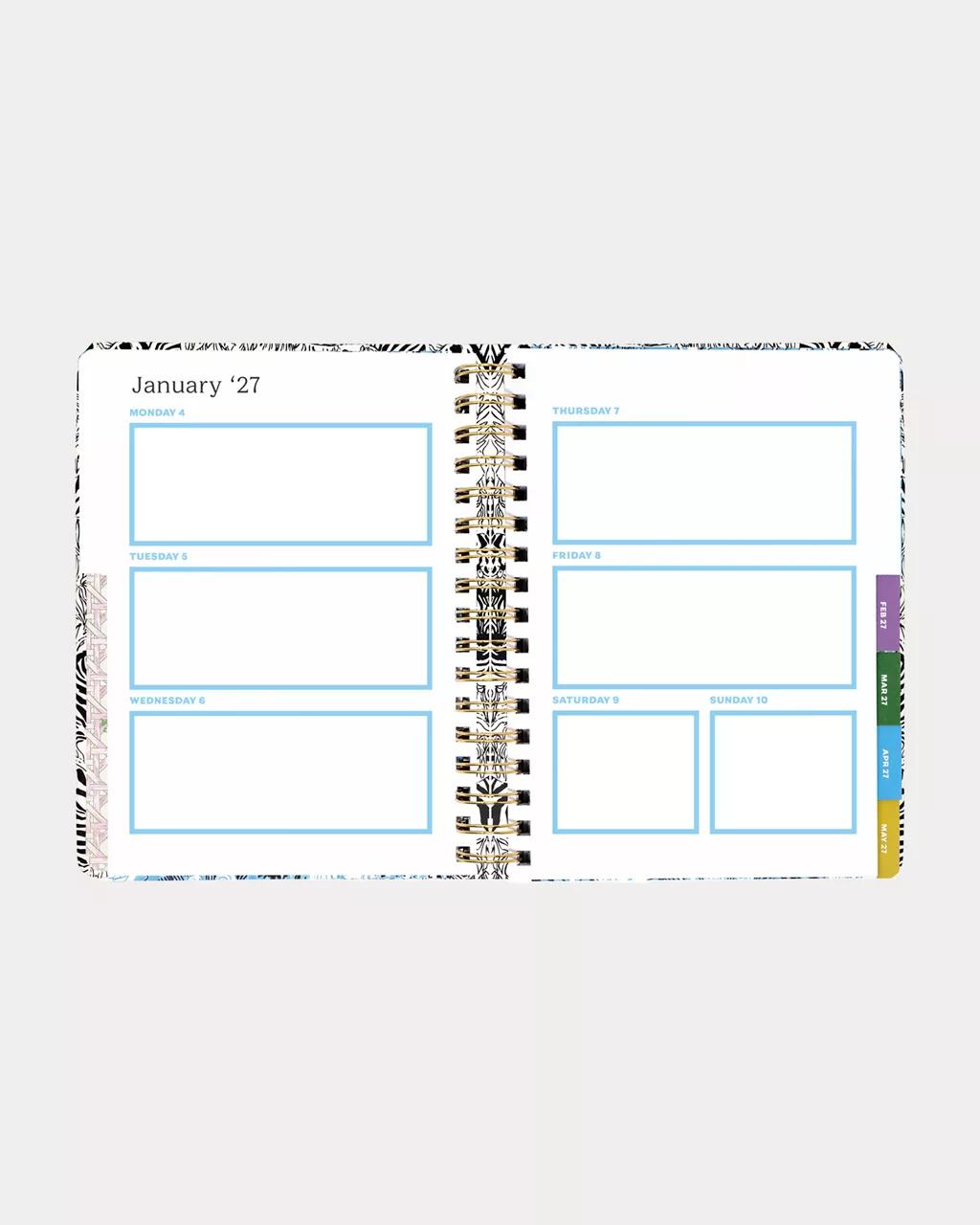 2027 Large 12 Month Agenda - Coconut