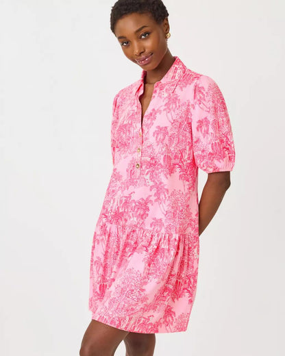 Bingley Dress - Conch Shell Pink