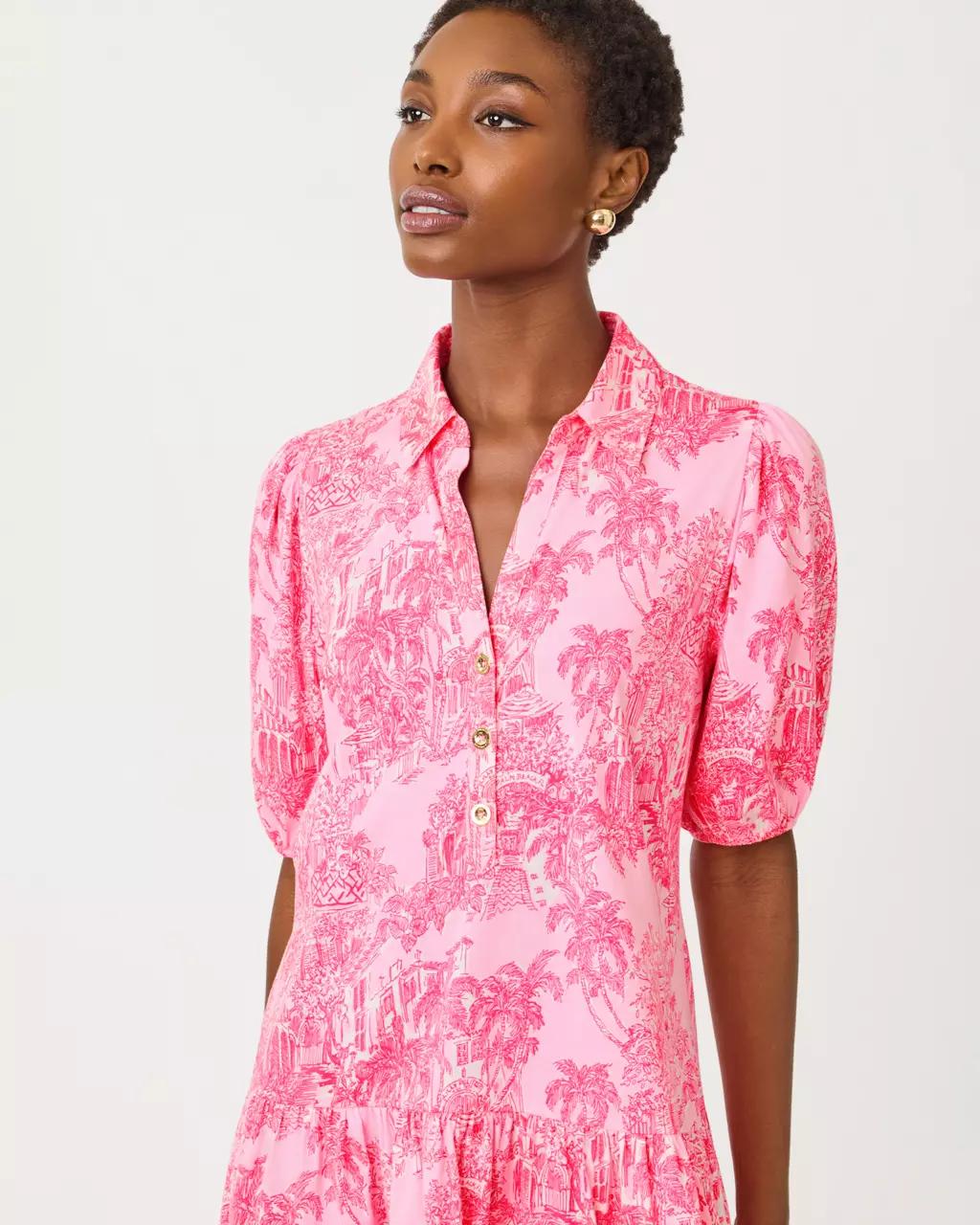 Bingley Dress - Conch Shell Pink