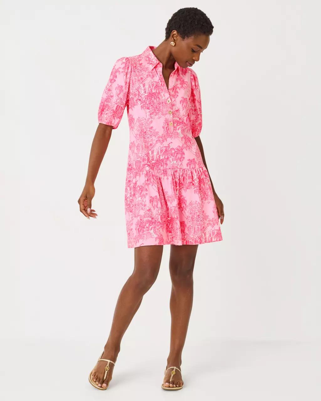 Bingley Dress - Conch Shell Pink