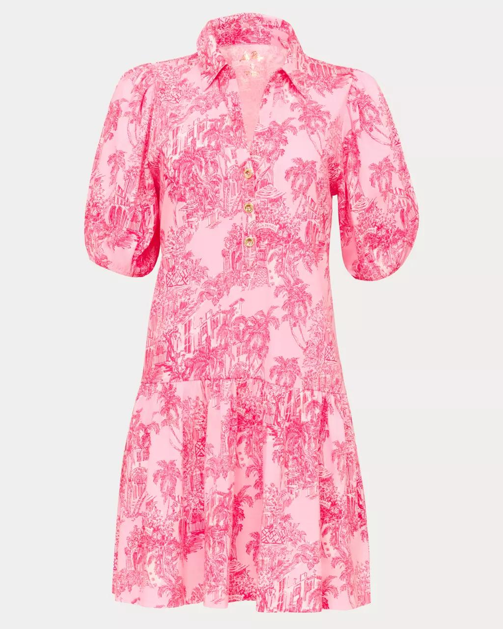 Bingley Dress - Conch Shell Pink