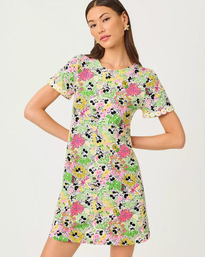 Cody Short Sleeve T-Shirt Dress - Multi