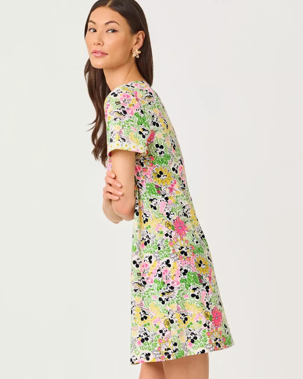 Cody Short Sleeve T-Shirt Dress - Multi