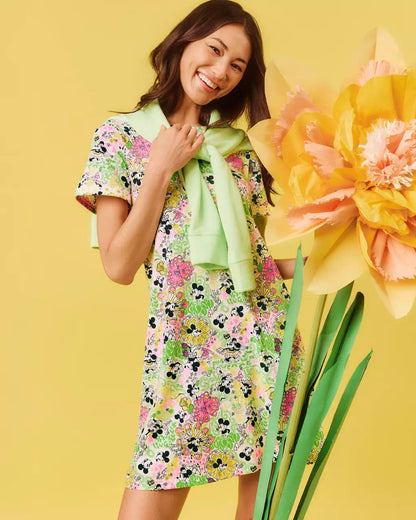Cody Short Sleeve T-Shirt Dress - Multi