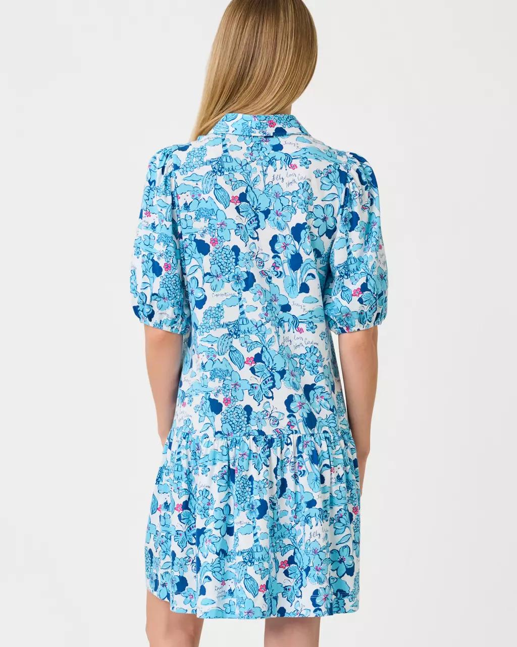 Bingley Dress - Capri Blue