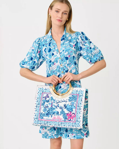 Bingley Dress - Capri Blue