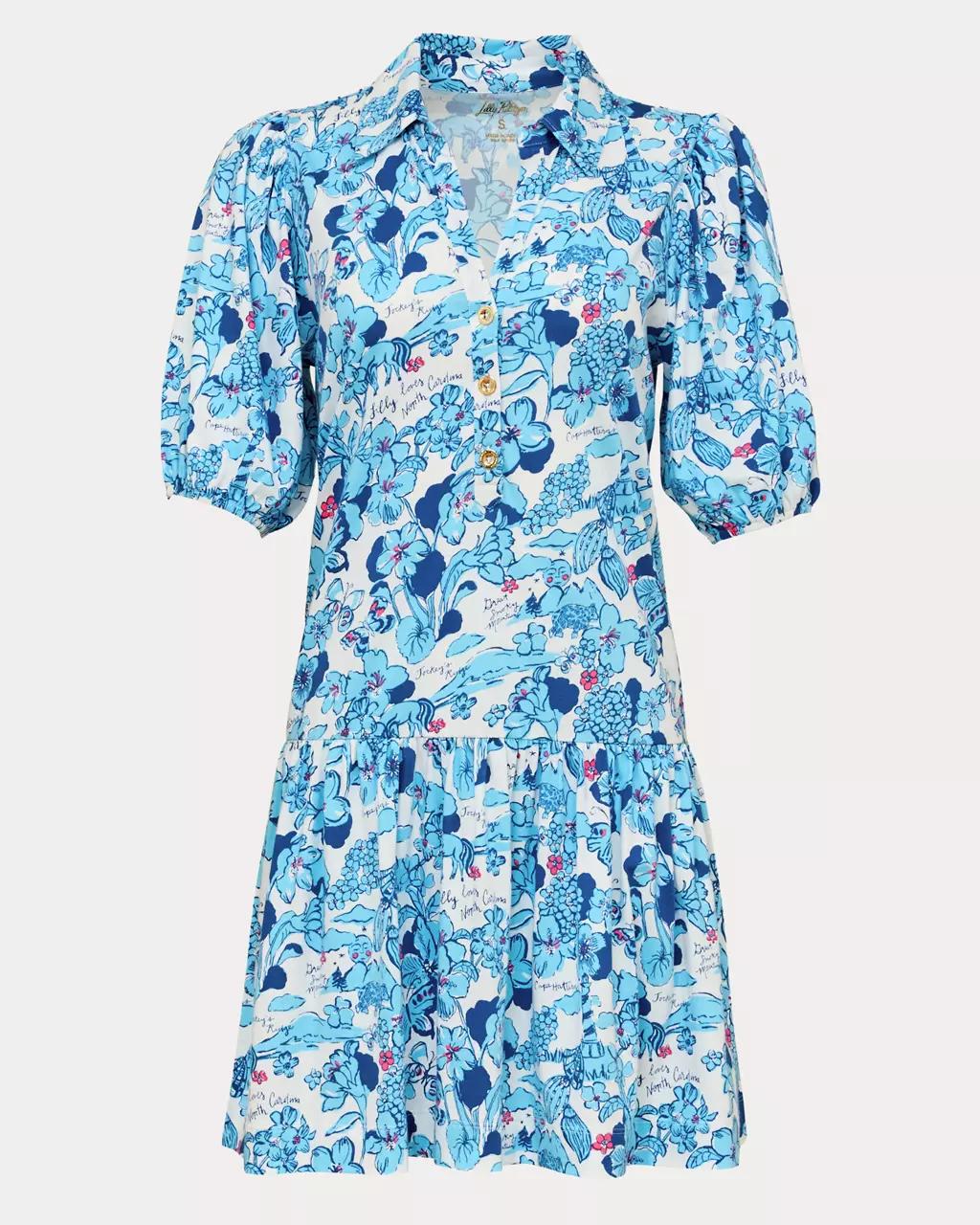 Bingley Dress - Capri Blue