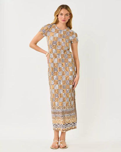 UPF 50+ ChillyLilly Kaden Maxi Dress - Iced Latte