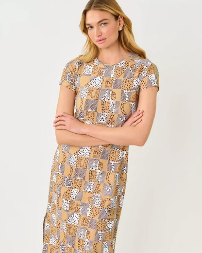 UPF 50+ ChillyLilly Kaden Maxi Dress - Iced Latte