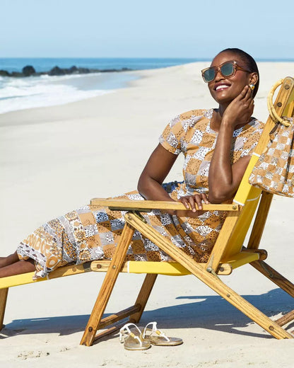 UPF 50+ ChillyLilly Kaden Maxi Dress - Iced Latte