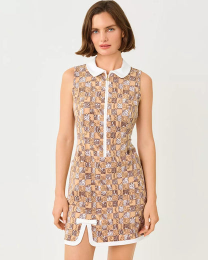 UPF 50+ Luxletic Kathy Bow Dress - Iced Latte