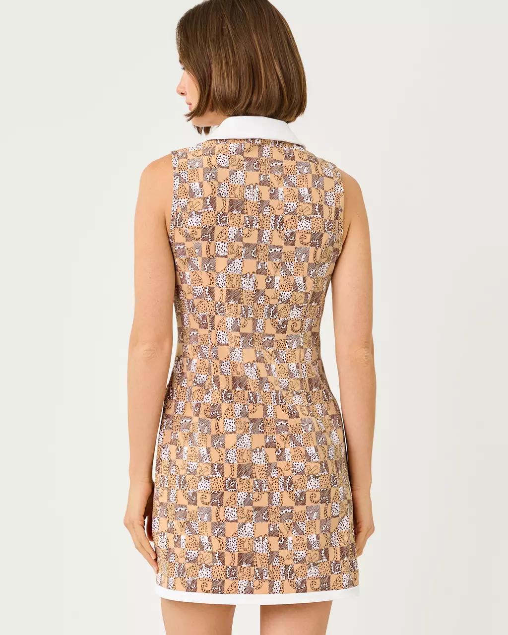 UPF 50+ Luxletic Kathy Bow Dress - Iced Latte