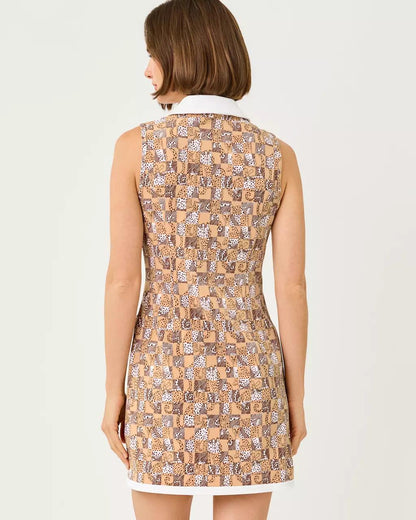UPF 50+ Luxletic Kathy Bow Dress - Iced Latte