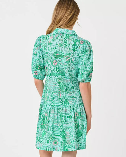 Bingley Dress - Bunny Blue