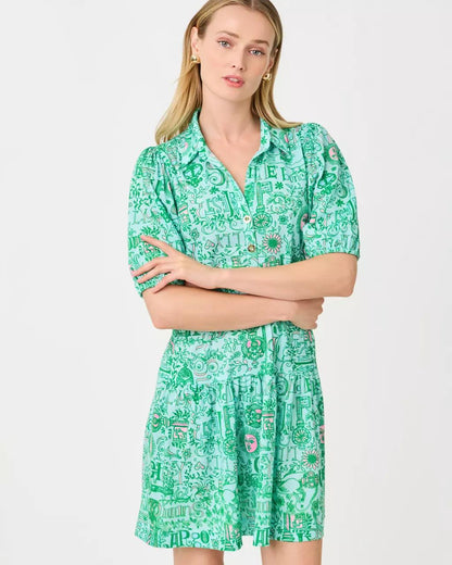 Bingley Dress - Bunny Blue