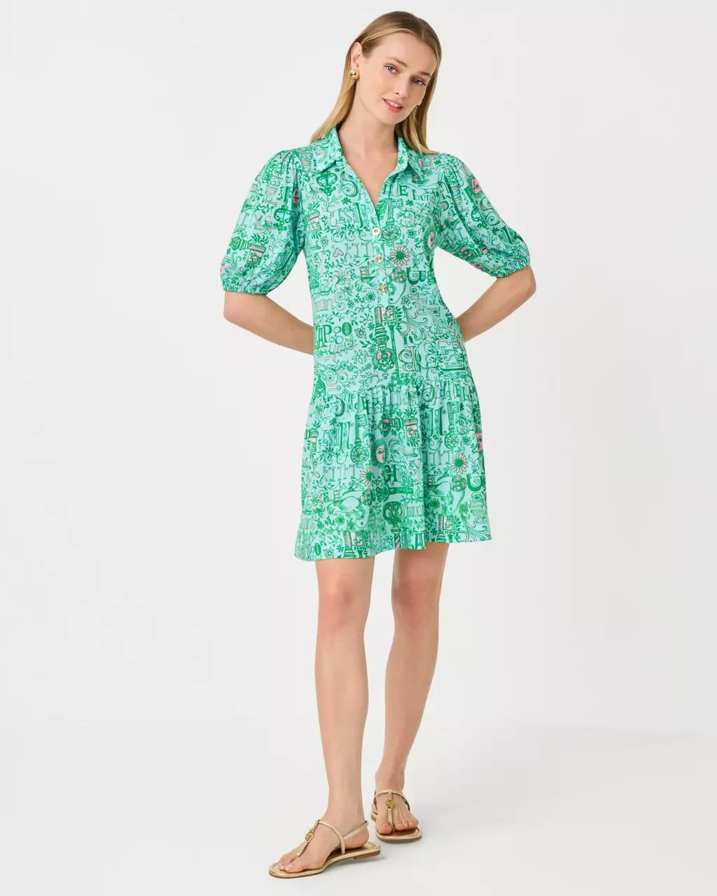 Bingley Dress - Bunny Blue