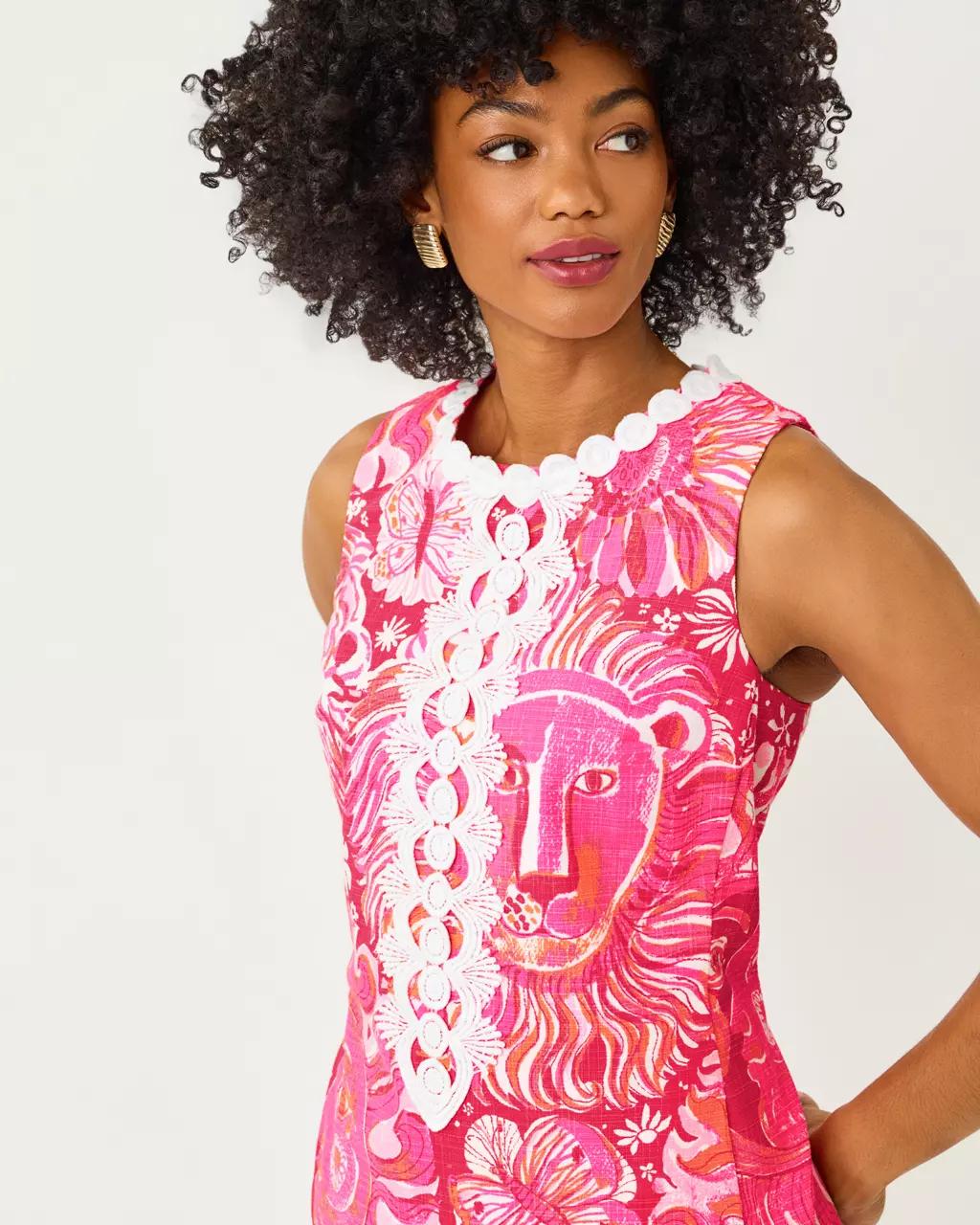 Edita Stretch Shift Dress - Paradise Punch