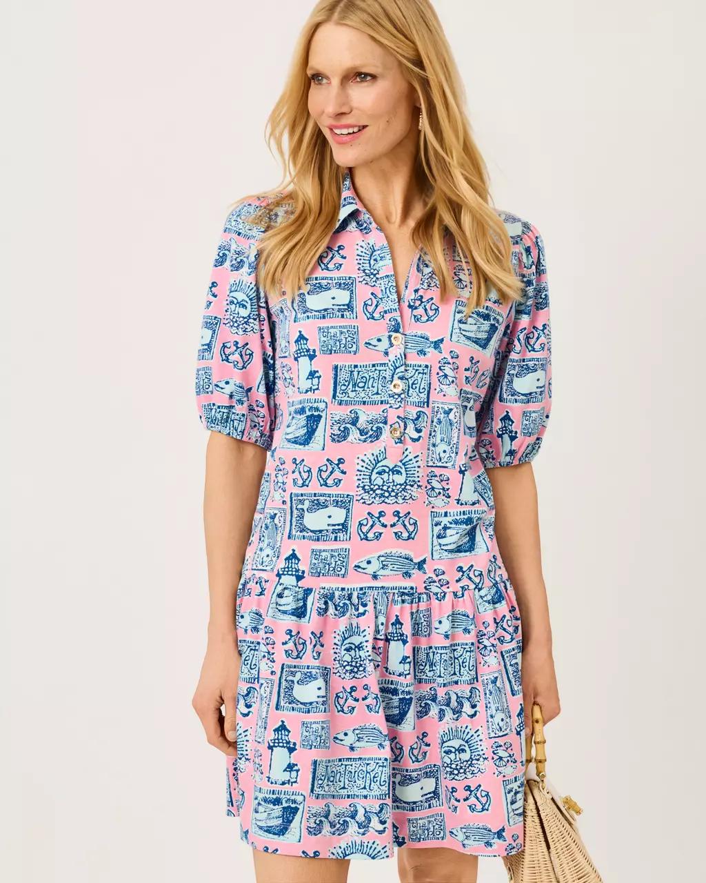 Bingley Dress - Conch Shell Pink