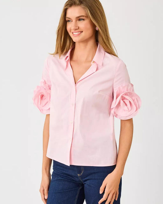 The Flower Lilly Shirt - Pink Muse