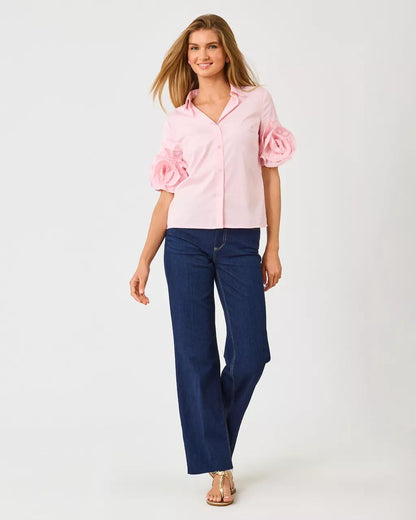 The Flower Lilly Shirt - Pink Muse