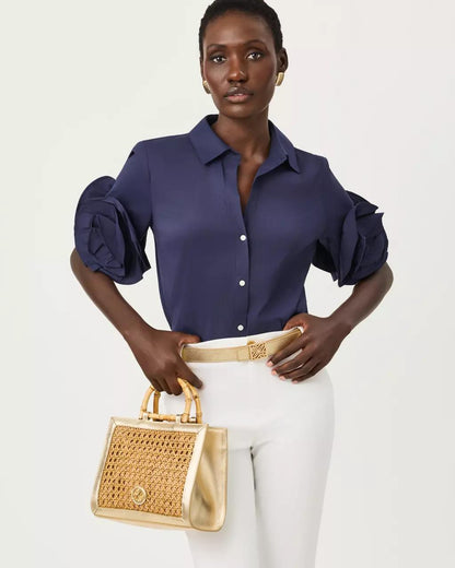 The Flower Lilly Shirt - True Navy