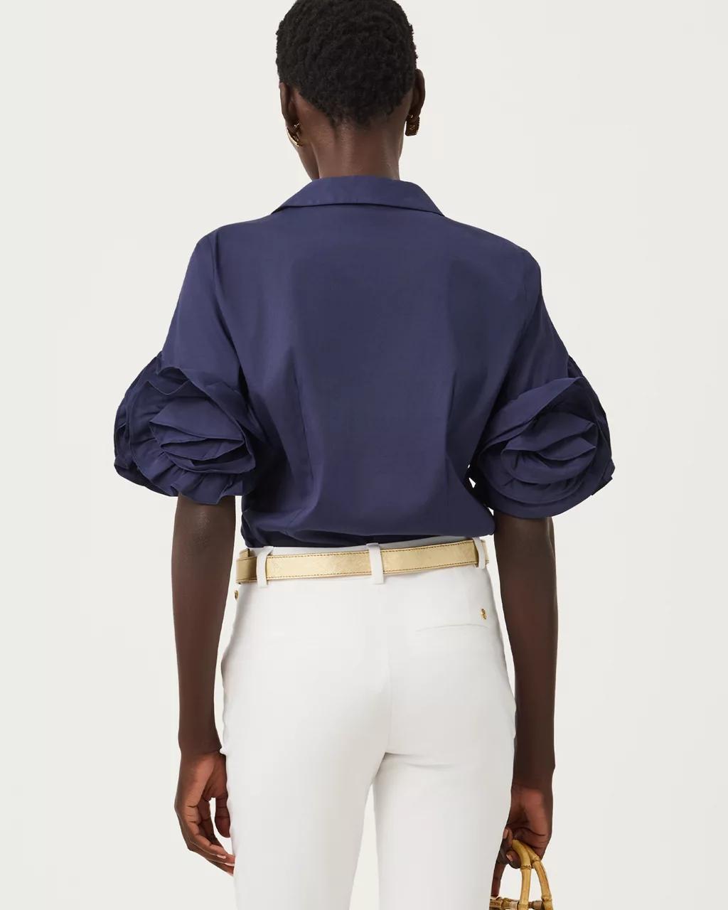 The Flower Lilly Shirt - True Navy