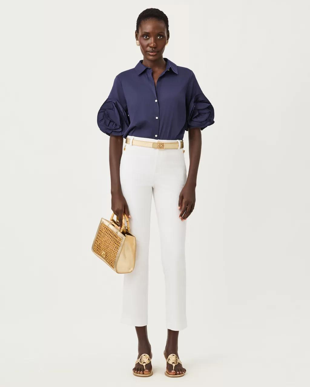 The Flower Lilly Shirt - True Navy