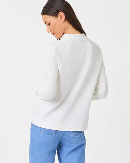 Ashlee Half-Zip Pullover - Resort White