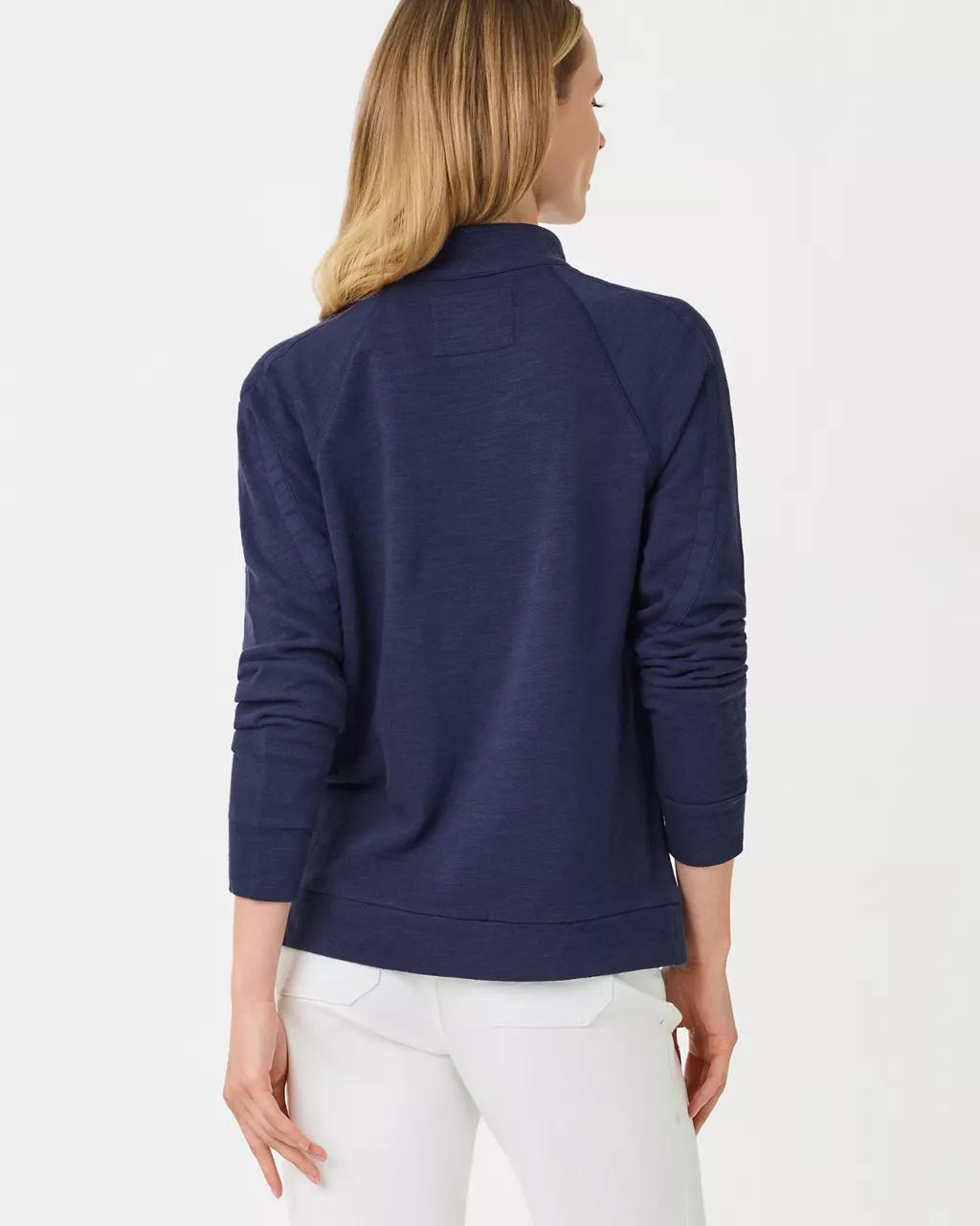 Ashlee Half-Zip Pullover - True Navy