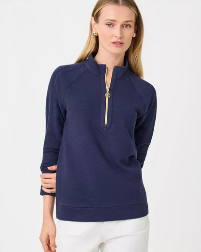 Ashlee Half-Zip Pullover - True Navy