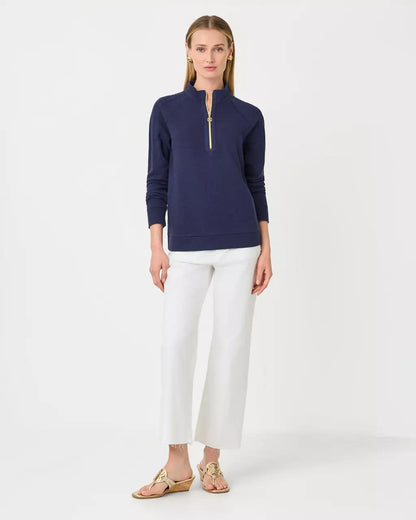 Ashlee Half-Zip Pullover - True Navy
