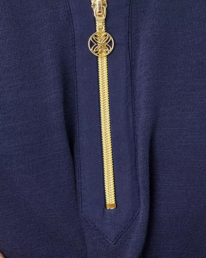 Ashlee Half-Zip Pullover - True Navy
