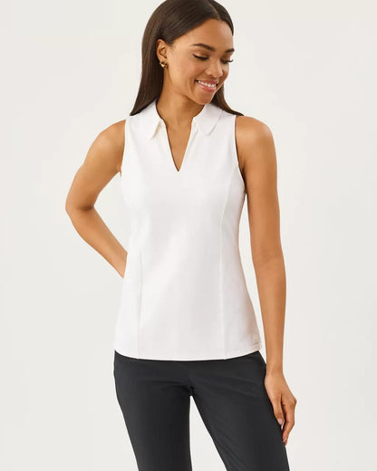 UPF 50+ Luxletic Martina Polo - Resort White