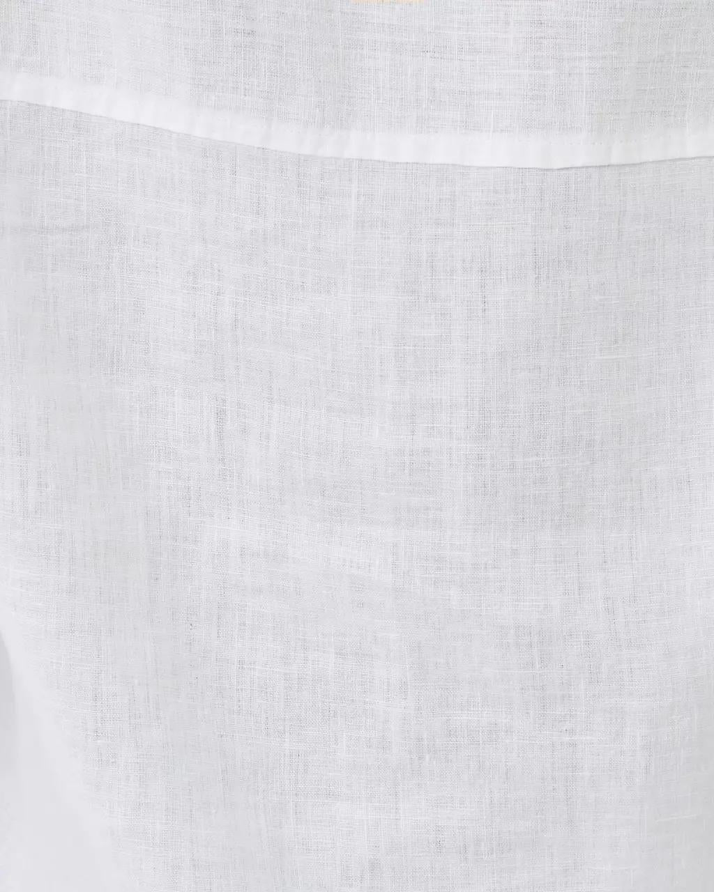 Sea View Linen Button Down Shirt - Resort White