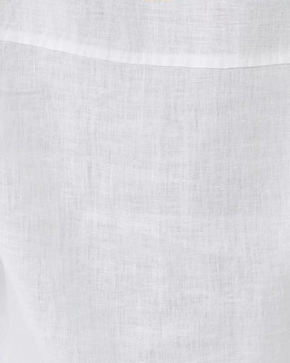 Sea View Linen Button Down Shirt - Resort White