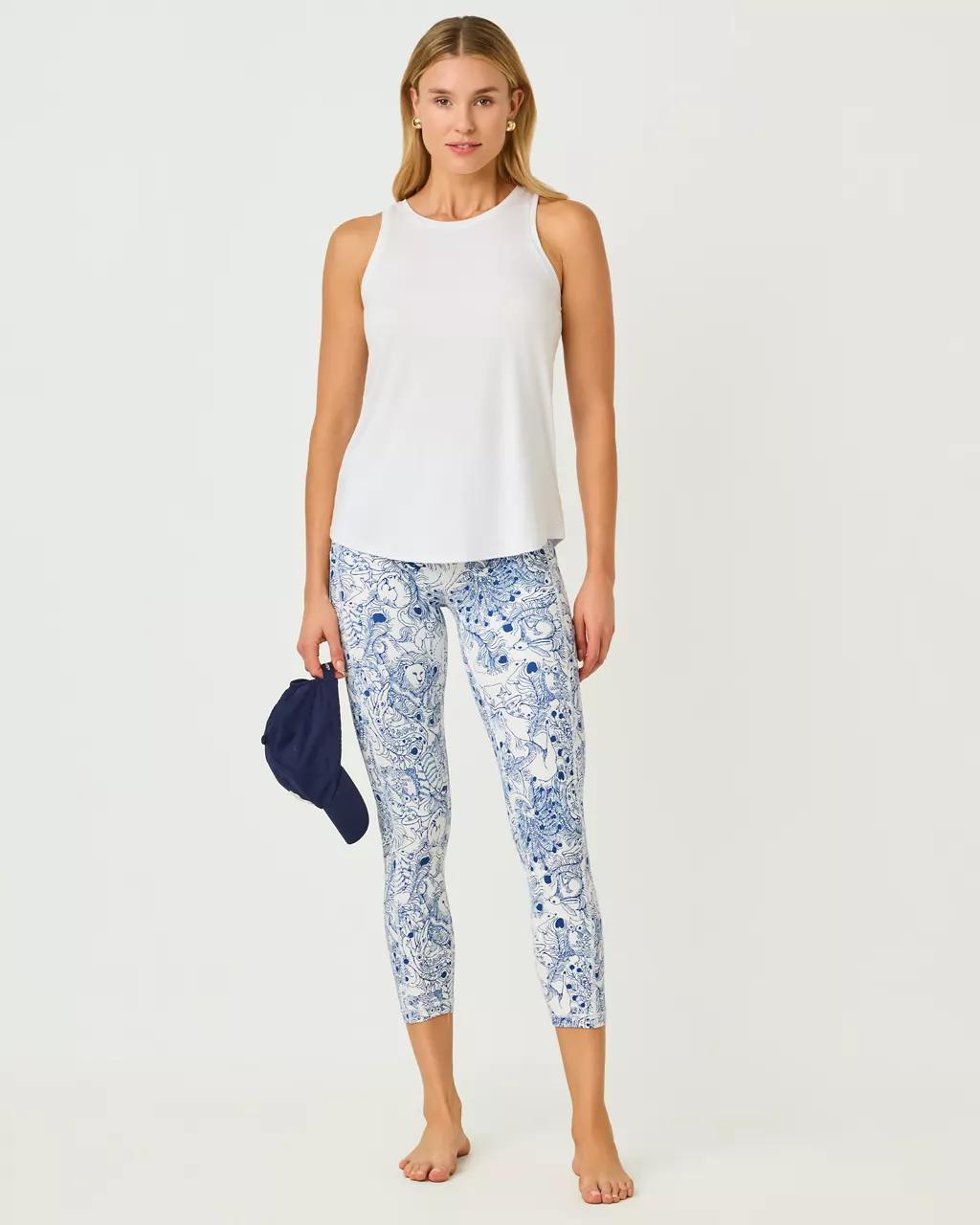 UPF 50+ Luxletic Westley Tank Top - Resort White