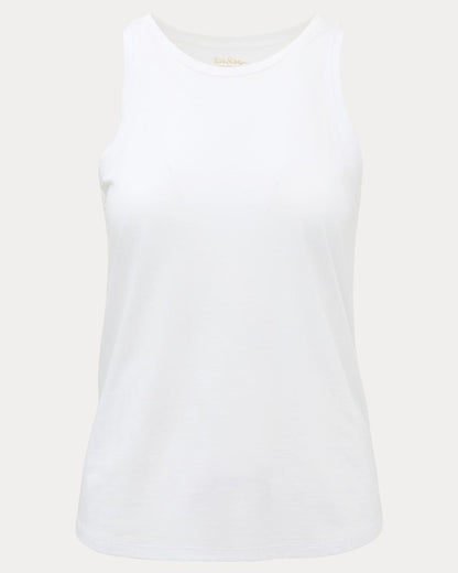 UPF 50+ Luxletic Westley Tank Top - Resort White