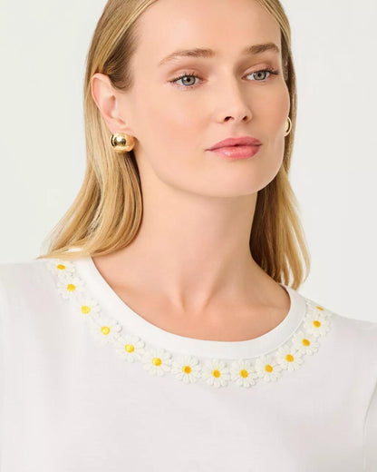 Clairmont Trimmed Knit Top - Multi