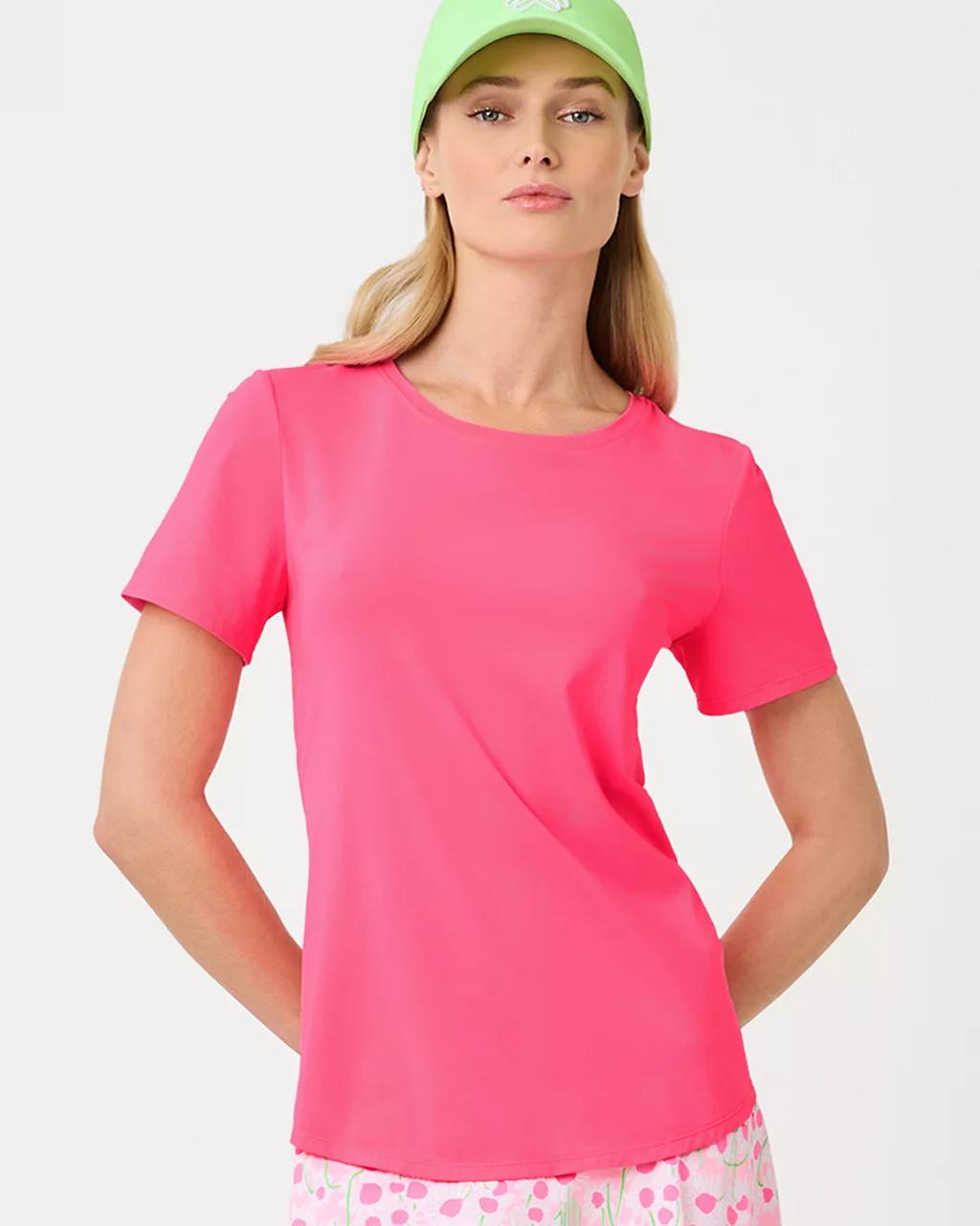 UPF 50+ Luxletic Westley Active Tee - Cherry Blossom Pink