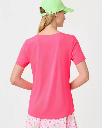 UPF 50+ Luxletic Westley Active Tee - Cherry Blossom Pink