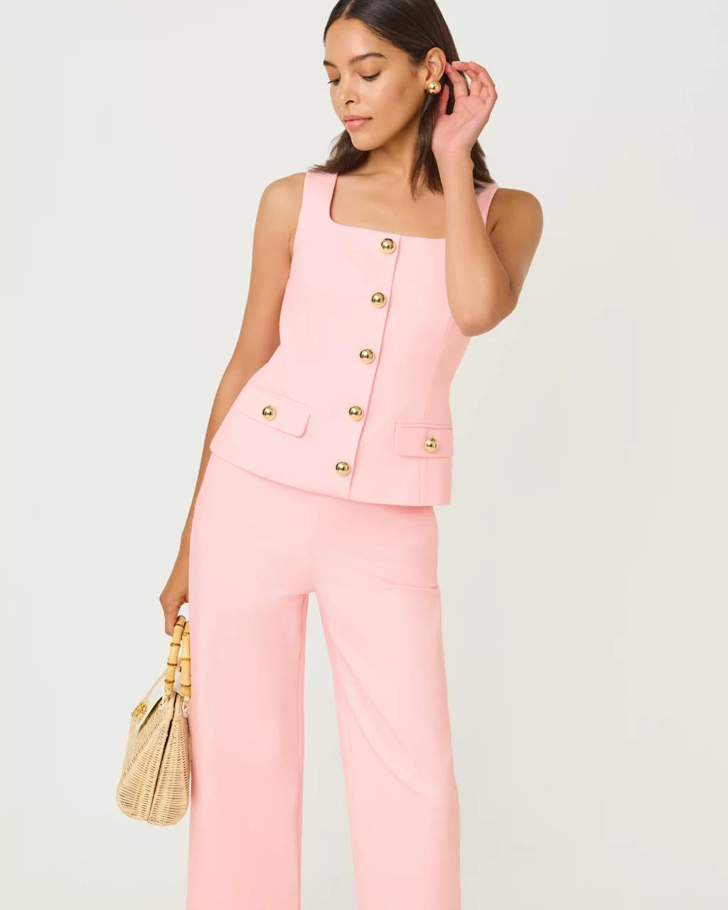 Moira Sleeveless Top - Pink Muse