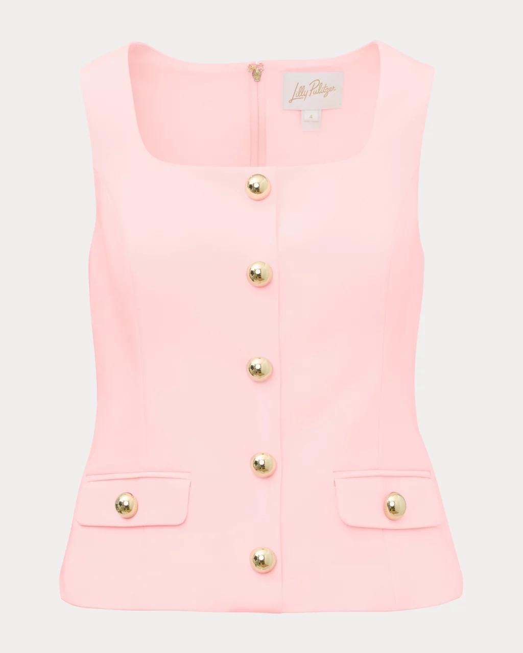 Moira Sleeveless Top - Pink Muse