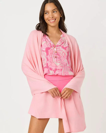 Lanelle Wrap - Heathered Pink Muse