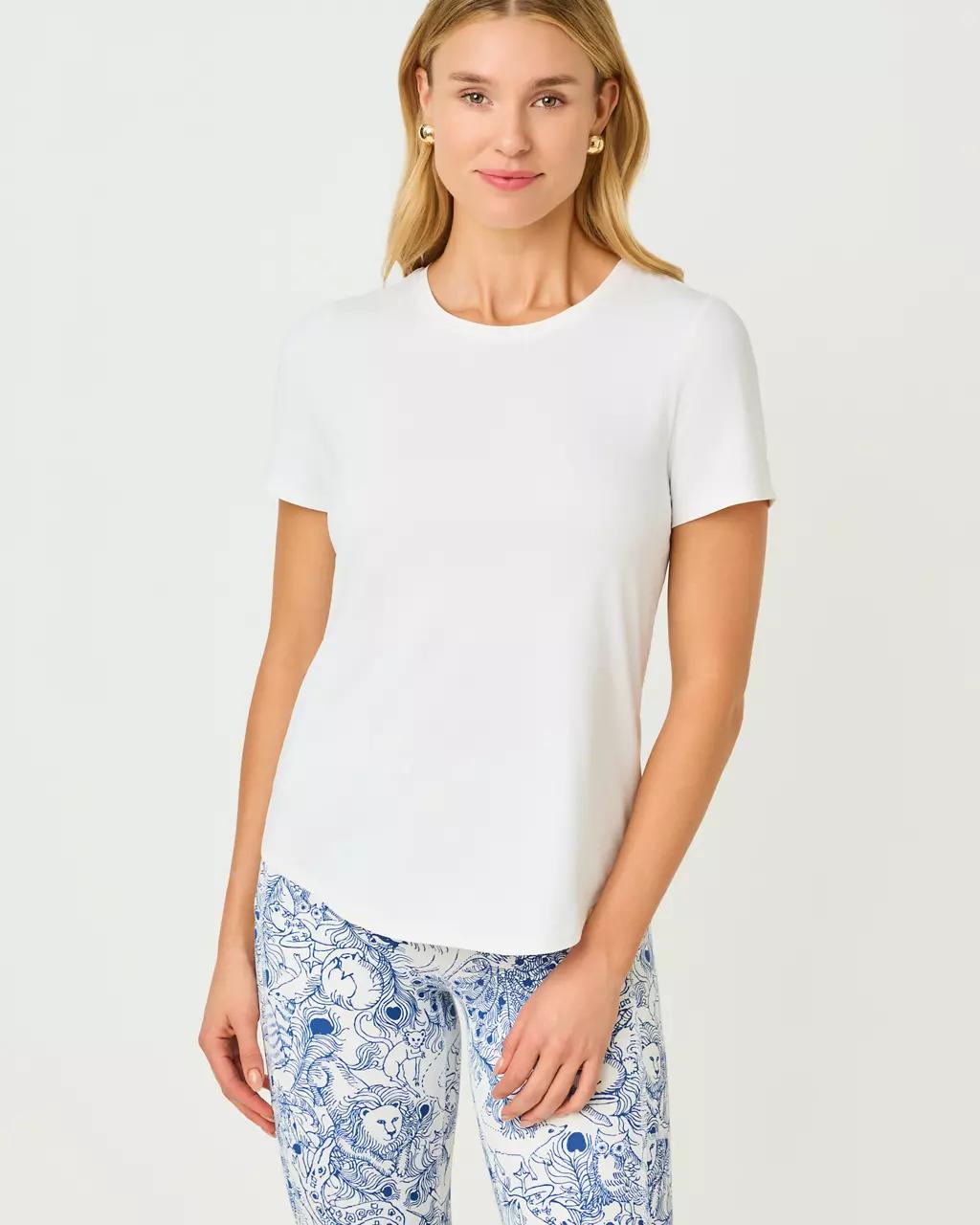 UPF 50+ Luxletic Westley Active Tee - Resort White