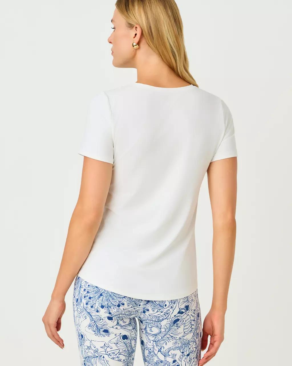 UPF 50+ Luxletic Westley Active Tee - Resort White