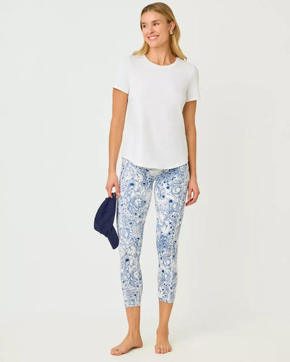 UPF 50+ Luxletic Westley Active Tee - Resort White