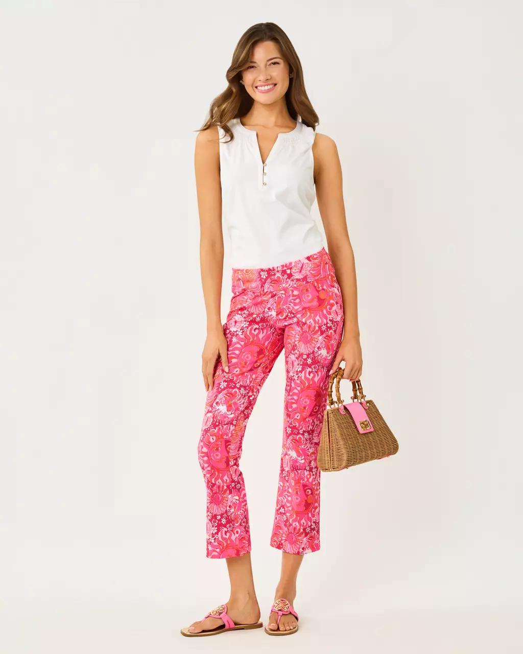UPF 50+ Luxletic 28" Corso Kick Flare Pant - Paradise Punch
