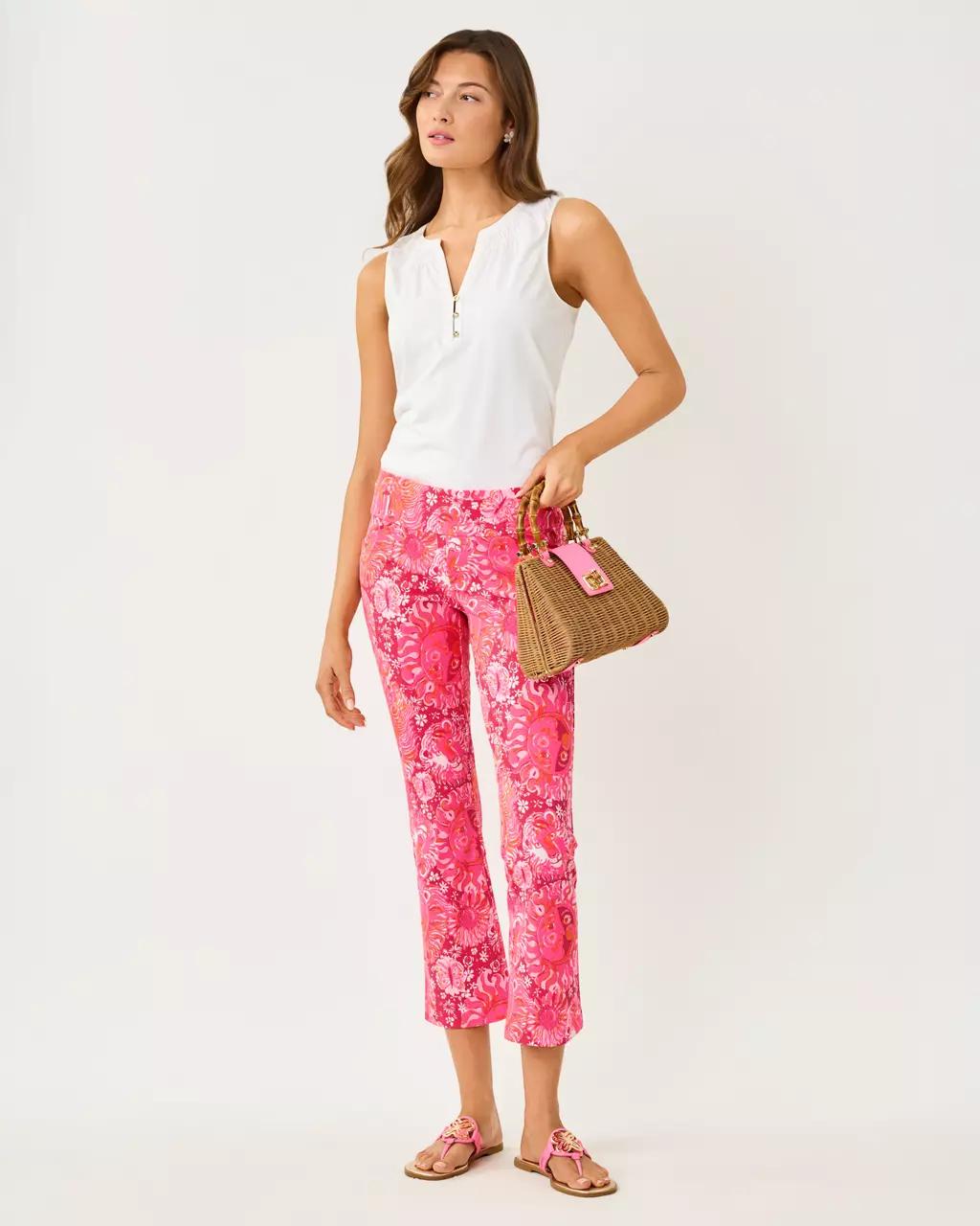 UPF 50+ Luxletic 28" Corso Kick Flare Pant - Paradise Punch
