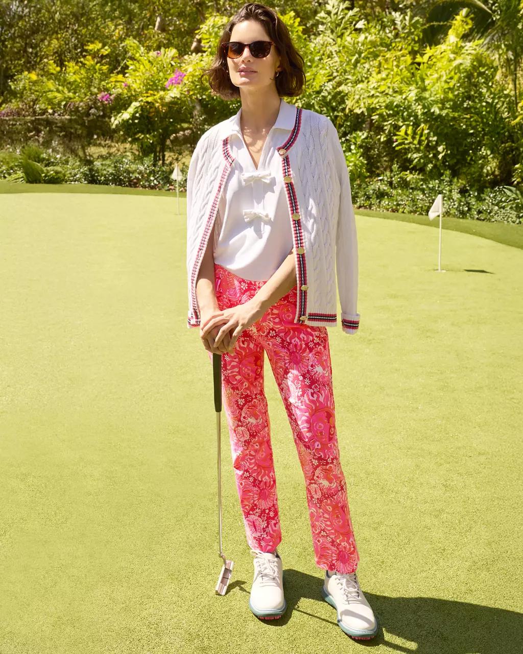 UPF 50+ Luxletic 28" Corso Kick Flare Pant - Paradise Punch
