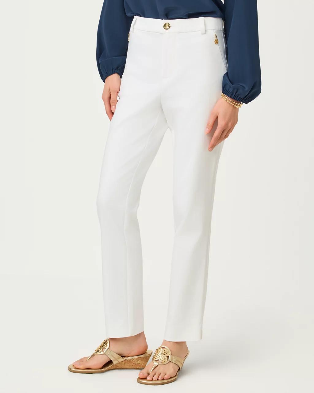 29" Ana High Rise Pant - Resort White